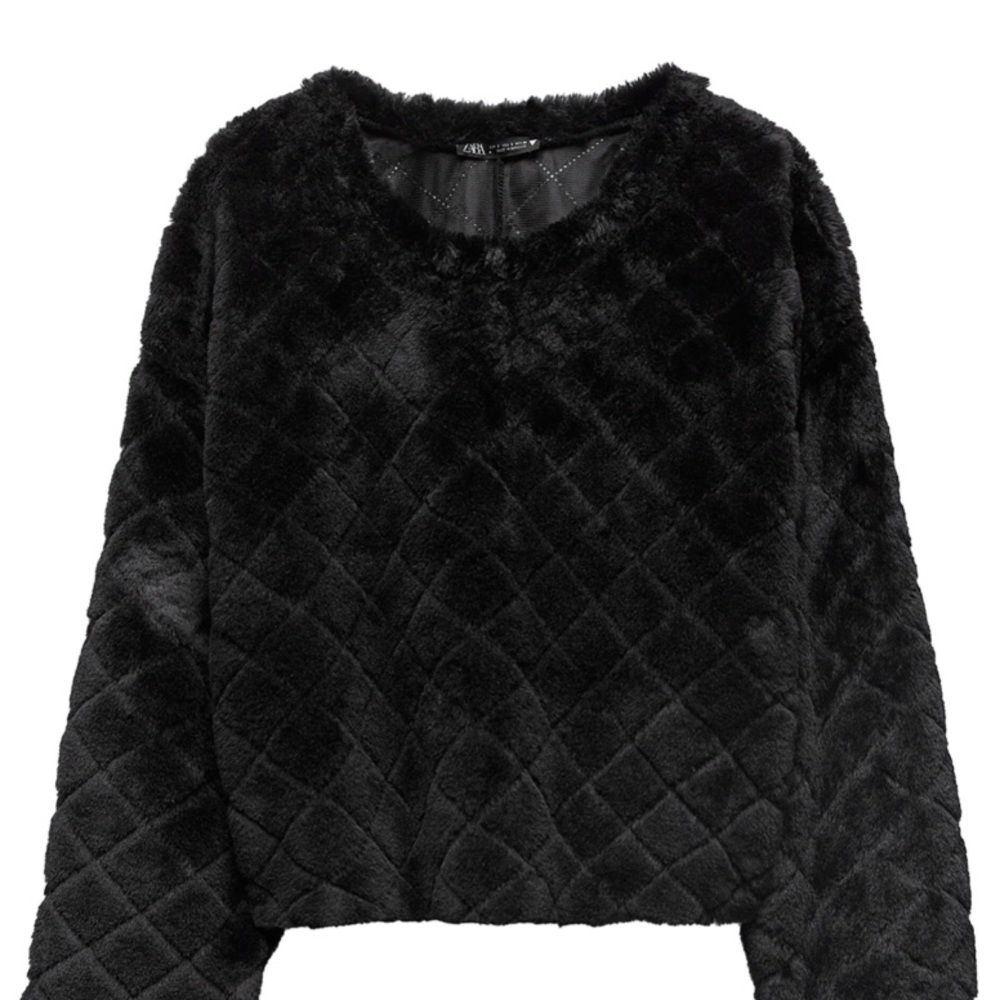 𝗡𝗪𝗧 𝗭𝗮𝗿𝗮 • Faux Fur Sweatshirt - Picture 2 of 9